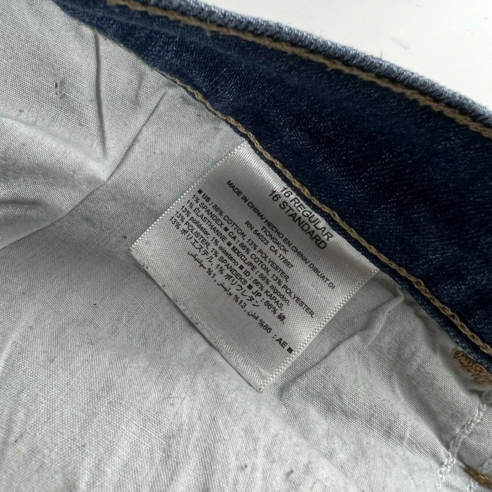 Old Navy Jeans Womens Size 16 Blue Boyfriend Skinny High Rise Pants - Picture 8 of 11
